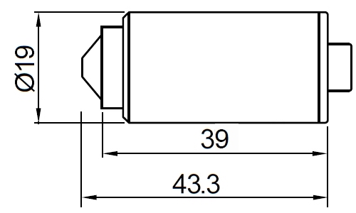 Размеры камеры видеонаблюдения VCL-P4A2W-P4-43