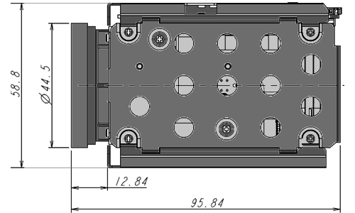 Размеры камеры видеонаблюдения DC-Z7833H(VTC-Z7833H)